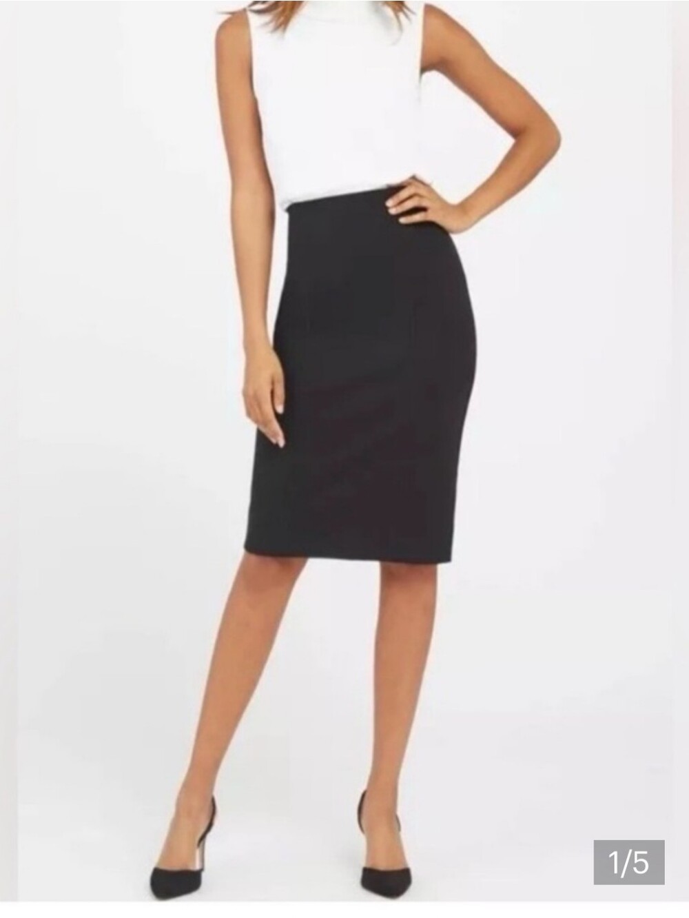 Spanx The Perfect Ponte Pencil Skirt Sz M Current Piece 2026